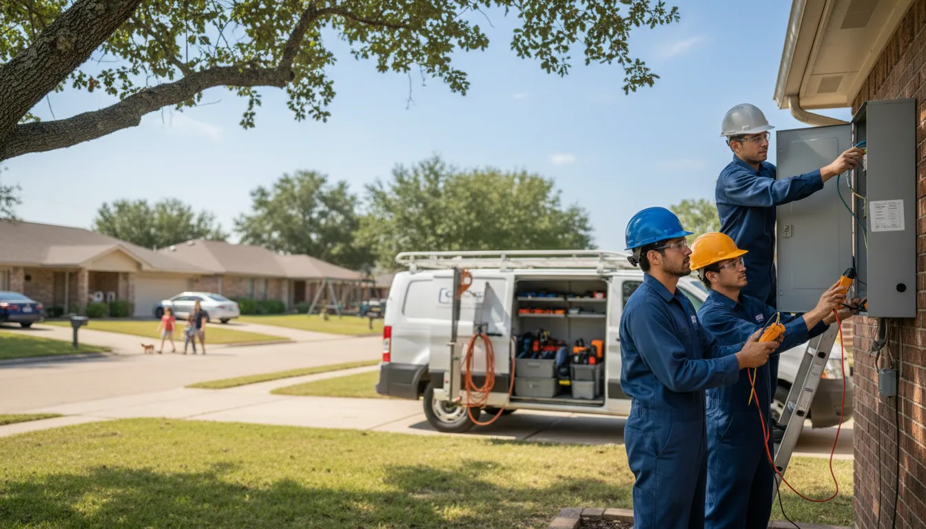 Certified electrician providing emergency electrical services in Driscoll, TX